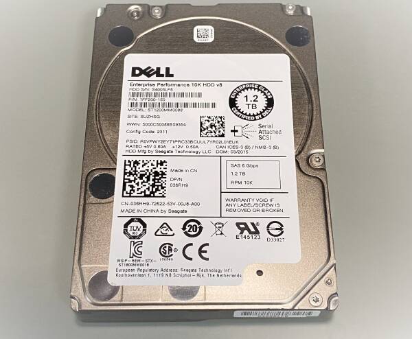 Hdd Sff Sas 1.2Tb 10K 6G Seagate Dell