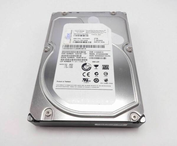 Hdd Lff Sata 2Tb 7.2K 3G Ibm
